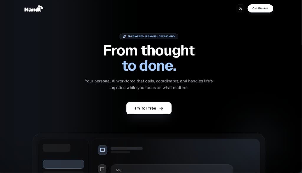 Handl screenshot